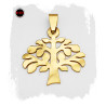 ARBOL DE LA VIDA LISO DORADO DIJE