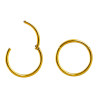 DORADO UNIDAD 10 MM INTERIOR ARGOLLA CLICKER C/ BISAGRA PIERCING