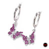 FUCSIA MARIPOSA C/ STRASS EN ARGOLLA 15 MM ARO