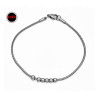 SEIS BOLITAS COLA DE RATA PULSERA 19CM PULSERA