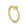 DORADO PIERCING 18 MM (INTERNO) FALSO RETRACTIL ARGOLLITA ACERO QUIRURGICO ARO