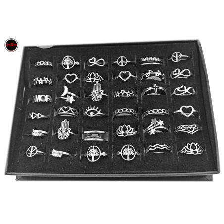 CAJA x36 TALLES CHICOS PARA NENAS SURTIDOS VARIOS ANILLO