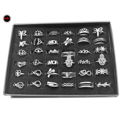 CAJA x36 TALLES CHICOS PARA NENAS SURTIDOS VARIOS ANILLO