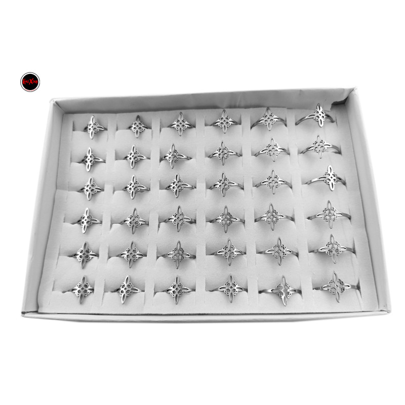 CAJA x36 15MM CHICO NUDO DE BRUJA CALADO ANILLO