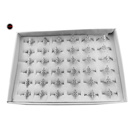 CAJA x36 15MM CHICO NUDO DE BRUJA CALADO ANILLO