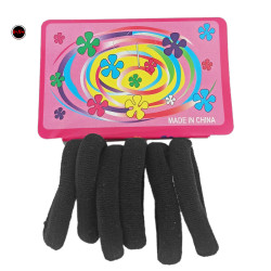 PACK X 72 UNIDADES NEGRO MEDIANAS (3CM APROX. DIAMETRO SIN ESTIRAR) COLITAS