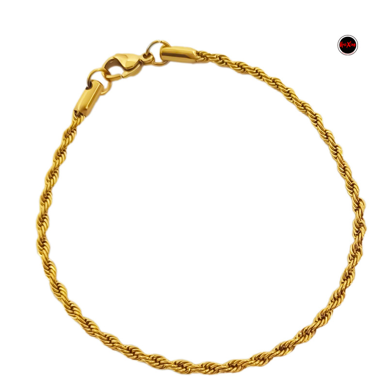 SOGA 0.5 (2MM) - 18CM ACERO DORADO PULSERA