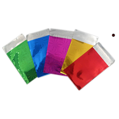 PACK 10 UNIDADES 6*9 SOBRE METALIZADO VARIEDAD DE COLORES SURTIDOS