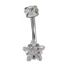 PIERCING OMBLIGO ESTRELLA CRISTAL ACERO QUIRURGICO PIERCING