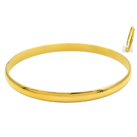 ESCLAVA 5MM - 70MM MEDIA CANA ACERO DORADO PULSERA