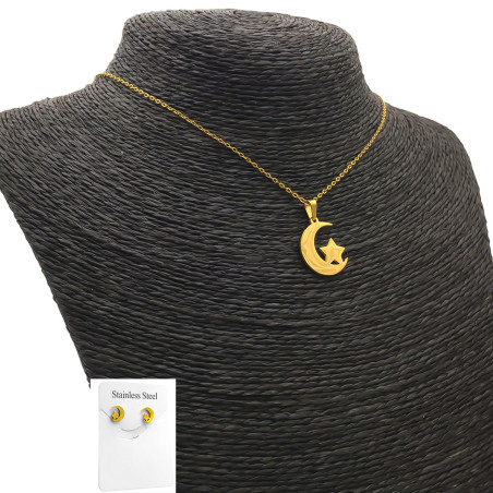 DORADO LUNA C/ESTRELLA CONJUNTO