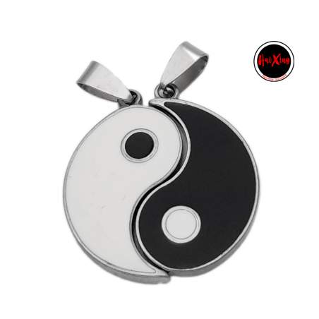 YIN Y YANG CHICO 22MM COMPARTIR DIVISIBLE MACIZO DIJE