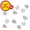 50 PARES (100 UNIDADES) TRABAS 4*5MM AROS SILICONA CHICA