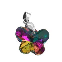 TORNASOLADA 18*15MM MARIPOSA DE CRISTAL FACETADO DIJE