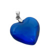 20MM AZUL CRISTAL TRASLUCIDO BRILLANTE CORAZON DIJE