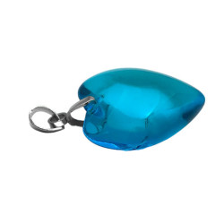 20MM CELESTE TURQUESA CRISTAL TRASLUCIDO BRILLANTE CORAZON DIJE