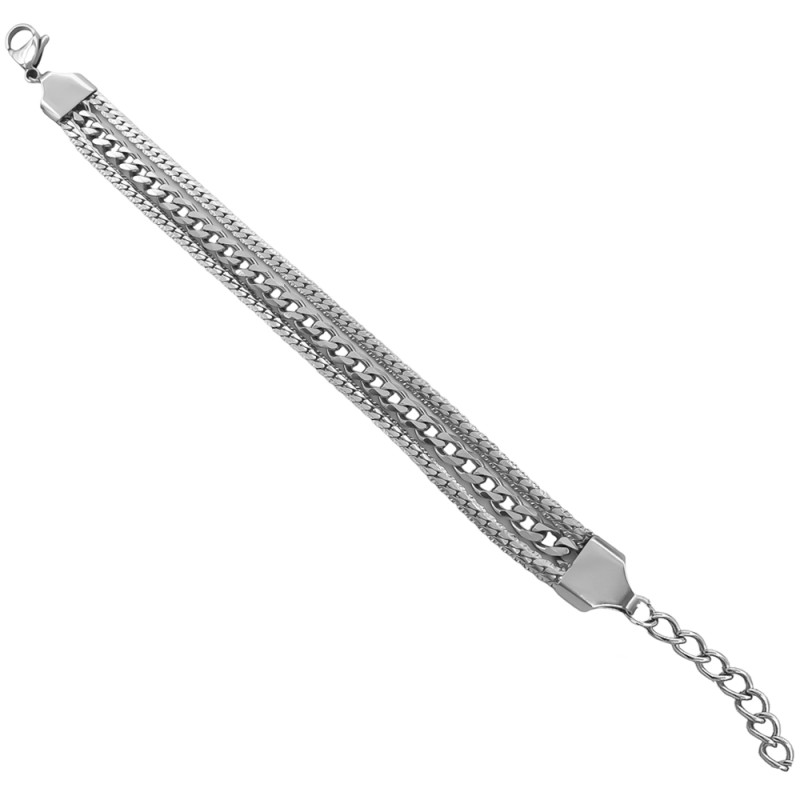 DERECHA TRIPLE CADENA 17+5CM PULSERA