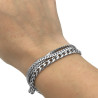 DERECHA TRIPLE CADENA 17+5CM PULSERA