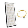 DORADO BLISTER x40 ARGOLLITA O ARO C/ STRASS DE NARIZ NOSE STUD PIERCING