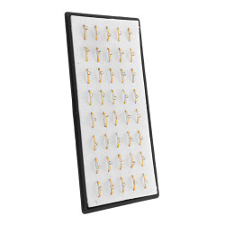 DORADO BLISTER x40 ARGOLLITA O ARO C/ STRASS DE NARIZ NOSE STUD PIERCING