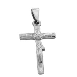 CRUZ C/ CRISTO EN RELIEVE RECTA 17*29MM DIJE