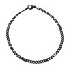 NEGRO GROUMET PLANA 0.8 (2.6MM APROX) - 20CM PULSERA A.Q. PULSERA
