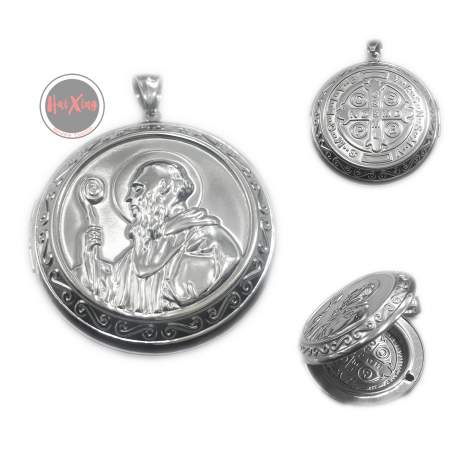 30MM RELICARIO SAN BENITO PERFIL DIJE