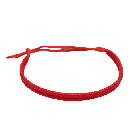 HILO ROJO OJAL ANCHO 5MM-25CM REGULABLE PULSERA / TOBILLERA