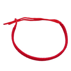 HILO ROJO OJAL ANCHO 5MM-25CM REGULABLE PULSERA / TOBILLERA