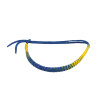 HILO AZUL AMARILLO BOCA OJAL ANCHO 5MM-25CM REGULABLE PULSERA / TOBILLERA