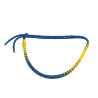 HILO AZUL AMARILLO BOCA OJAL ANCHO 5MM-25CM REGULABLE PULSERA / TOBILLERA