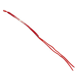 HILO BLANCO ROJO RIVER OJAL ANCHO 5MM-25CM REGULABLE PULSERA / TOBILLERA