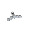 UNIDAD CINCO CILINDROS CUBIC ZIRCON HELIX TREPADOR ROSCA INTERNA PIERCING