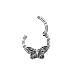 MARIPOSA RELIEVE ARGOLLA CLICKER C/ BISAGRA PIERCING