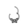 MARIPOSA RELIEVE ARGOLLA CLICKER C/ BISAGRA PIERCING