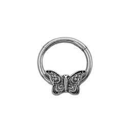 MARIPOSA RELIEVE ARGOLLA CLICKER C/ BISAGRA PIERCING