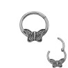 MARIPOSA RELIEVE ARGOLLA CLICKER C/ BISAGRA PIERCING