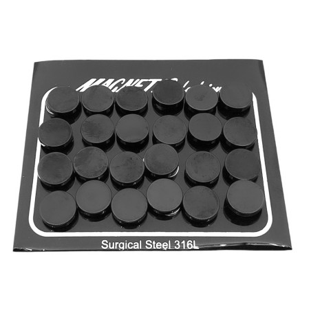 NEGRO BLISTER 10MM x24 CIRCULOS IMANTADOS FALSO EXPANSOR ARO