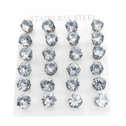 1 PAR 8MM CUBIC ZIRCON AROS