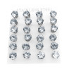 BLISTER 8MM x12 PARES 8 mm CUBIC ZIRCON AROS