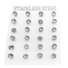 BLISTER 5MM x12 PARES CUBIC ZIRCON AROS