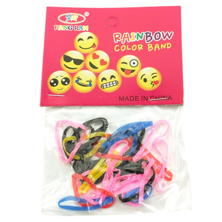 BLISTER COLORES SURTIDOS PARA TRENZAS BANDITAS ELASTICAS COLITAS