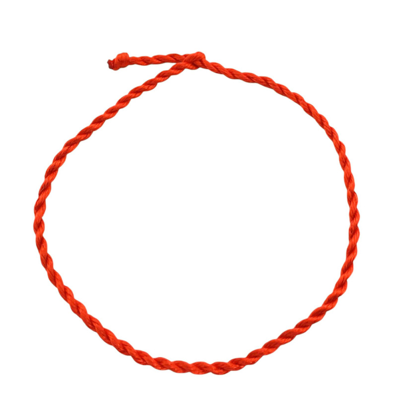 HILO ROJO SOGA ANCHO 2MM-25CM REGULABLE PULSERA / TOBILLERA