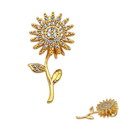 GIRATORIO DORADO FLOR CUBIC...