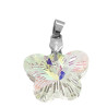 CRISTAL AB TORNASOLADO 18*15MM MARIPOSA DE CRISTAL FACETADO DIJE