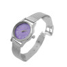 REDONDO MUJER CUADRANTE LILA C/ BRILLOS MODELO MINIMALISTA RELOJ