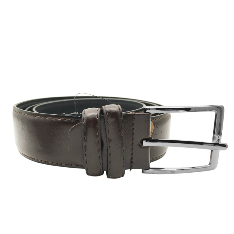 MARRON OSCURO UNISEX CLASICO URBANO CINTURON