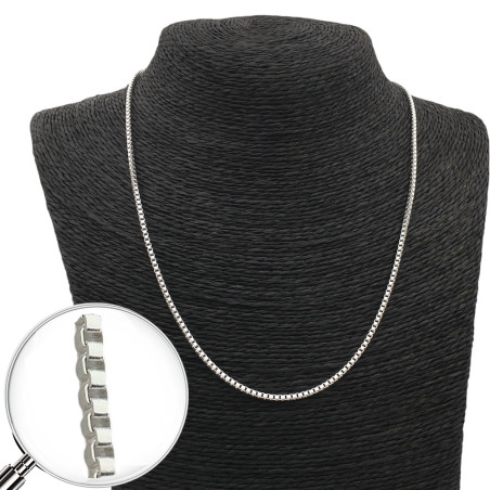 BLANCO VENECIANA 1.9 - 50 CM ACERO QUIRÚRGICO BLANCO CADENA