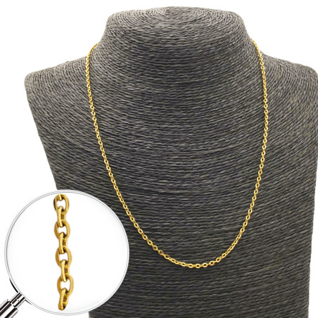 DORADO ESPEJO 0.6 - 55CM ACERO CADENA