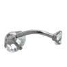 CRISTAL 8MM PIERCING OMBLIGO 2 CIRCULOS ACERO QUIRURGICO PIERCING